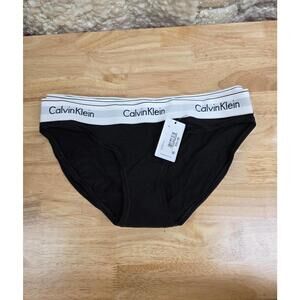 Calvin Klein Modern Cotton Stretch Bikini Panty, Black, Small